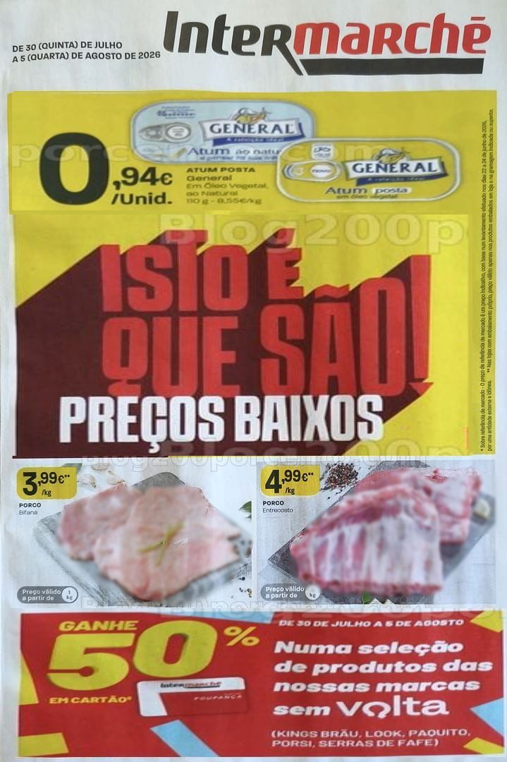 Antevisão Folheto INTERMARCHÉ Contact Promoções de 30 julho a 5 agosto